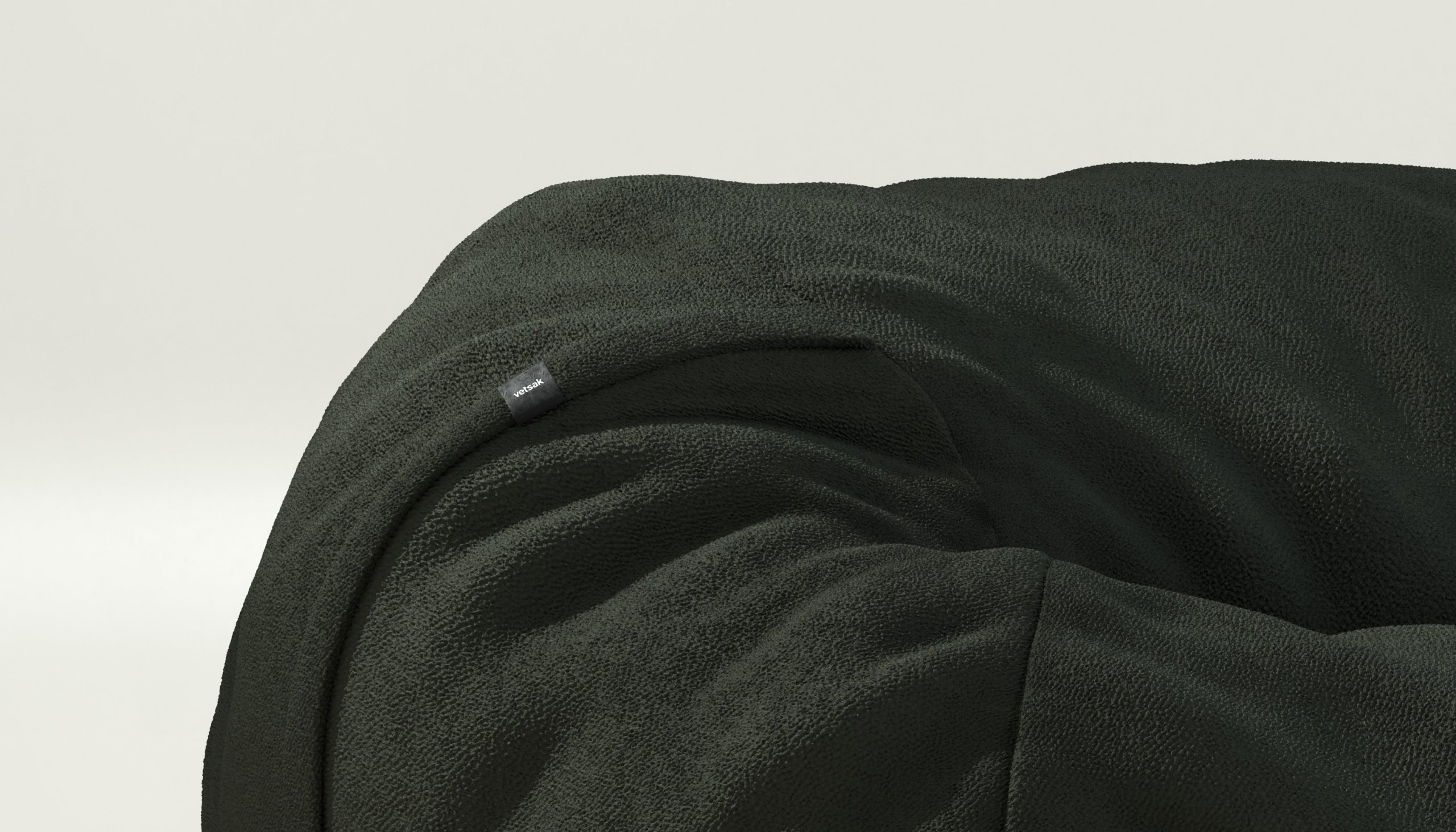 vetsak | Cover Beanbag Medium - loop loop - mousse