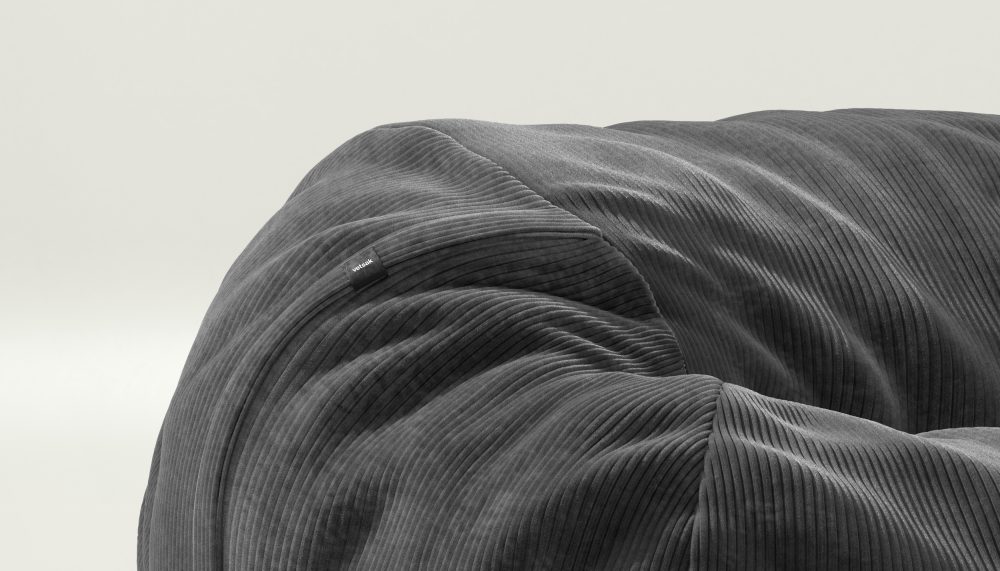 vetsak | Cover Beanbag Medium - cord velour - dark grey