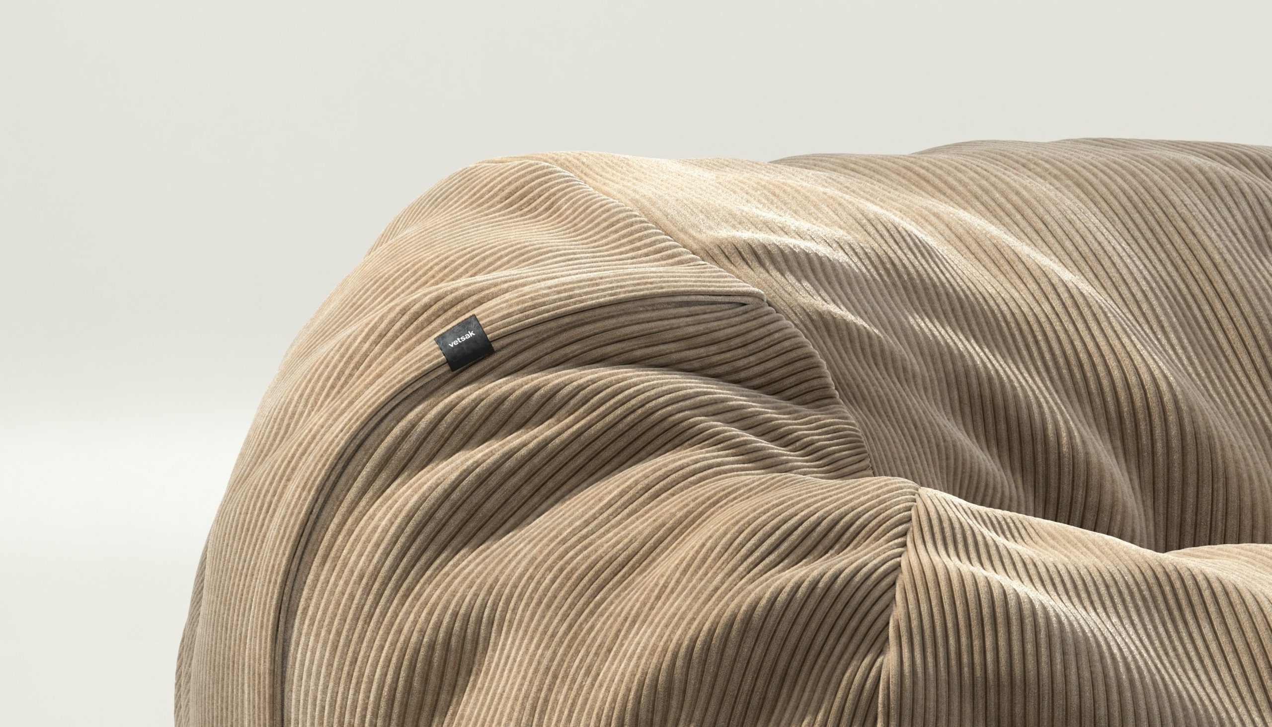 vetsak | Cover Beanbag Medium - cord velour - sand