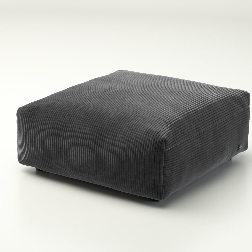 vetsak | Cover Sofa Seat Medium - cord velour - dark grey