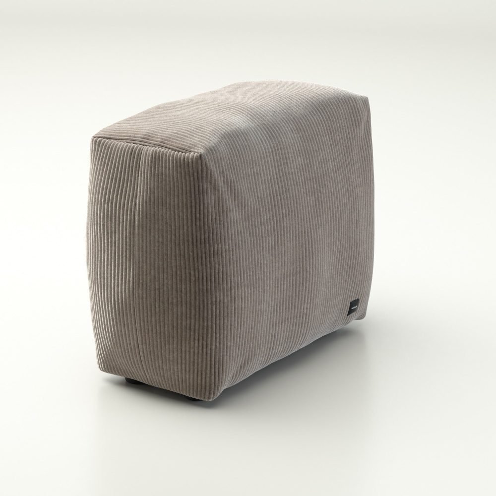 vetsak | Cover Sofa Side Small - cord velour - platinum