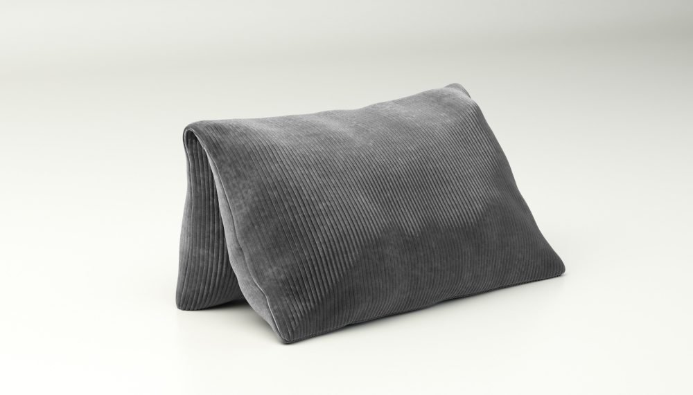 vetsak | Jumbo Pillow - cord velour - dark grey