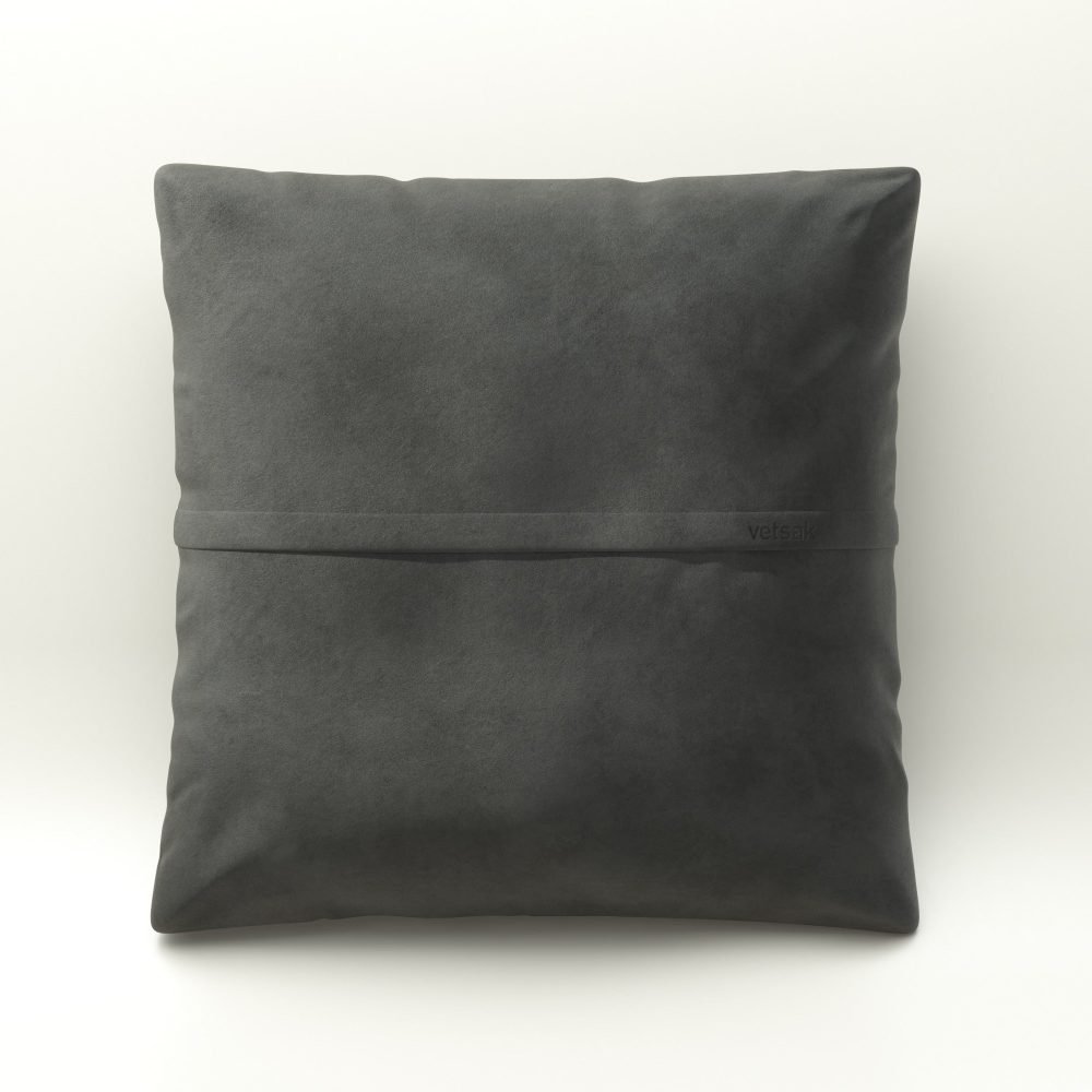 vetsak | Jumbo Pillow - leather - dark grey