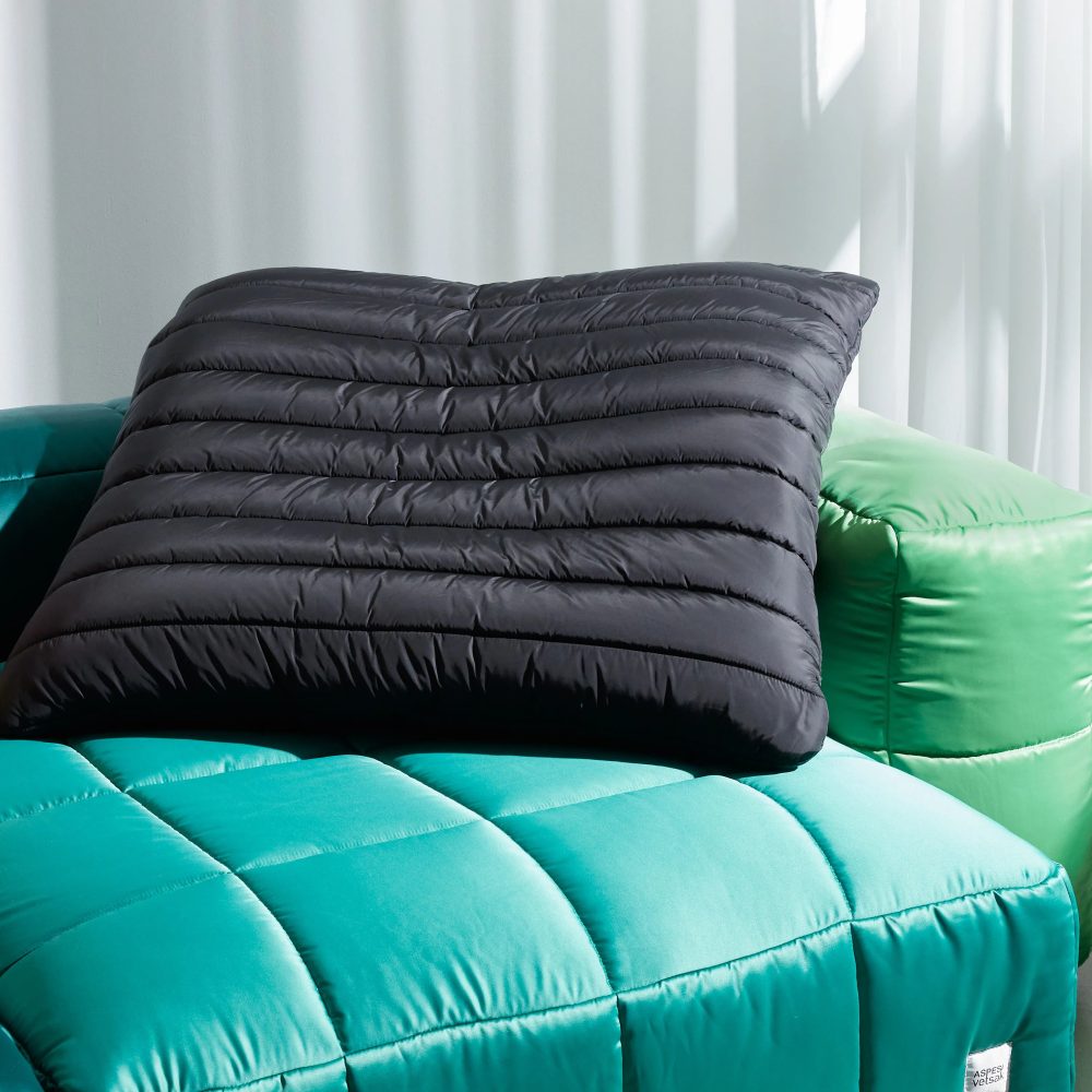 jumbo pillow - block - stripes raven - 100cm x 100cm