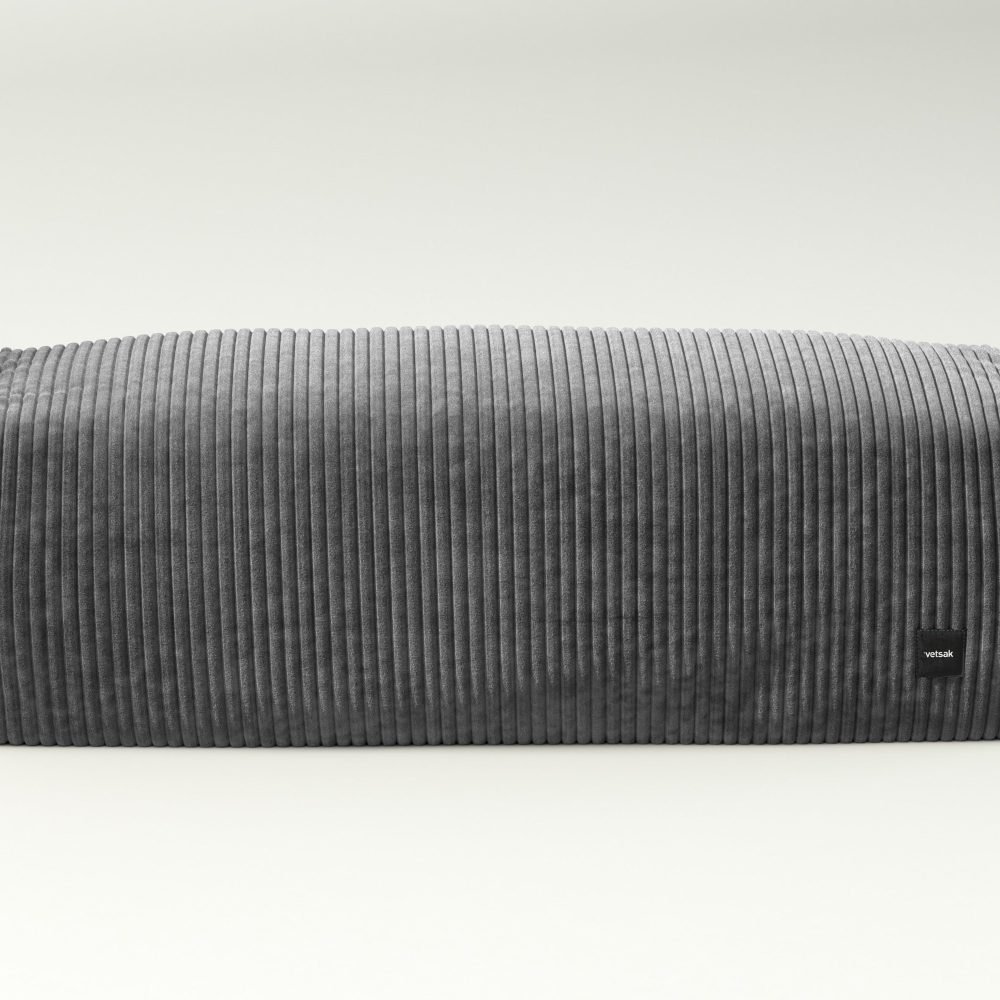vetsak | Lounge Pillow - cord velour - dark grey