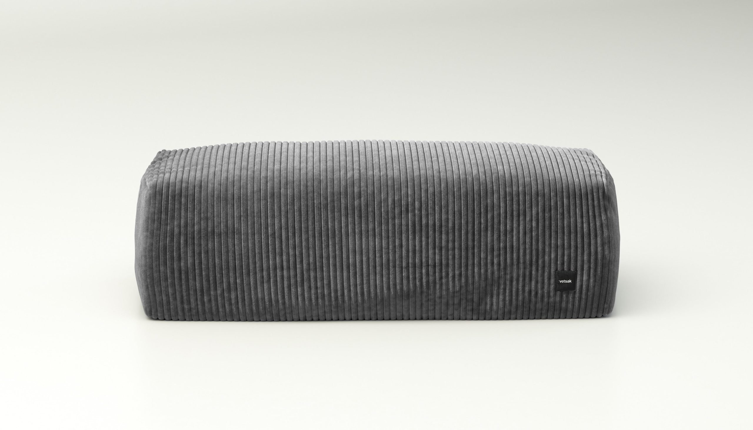 vetsak | Lounge Pillow - cord velour - dark grey