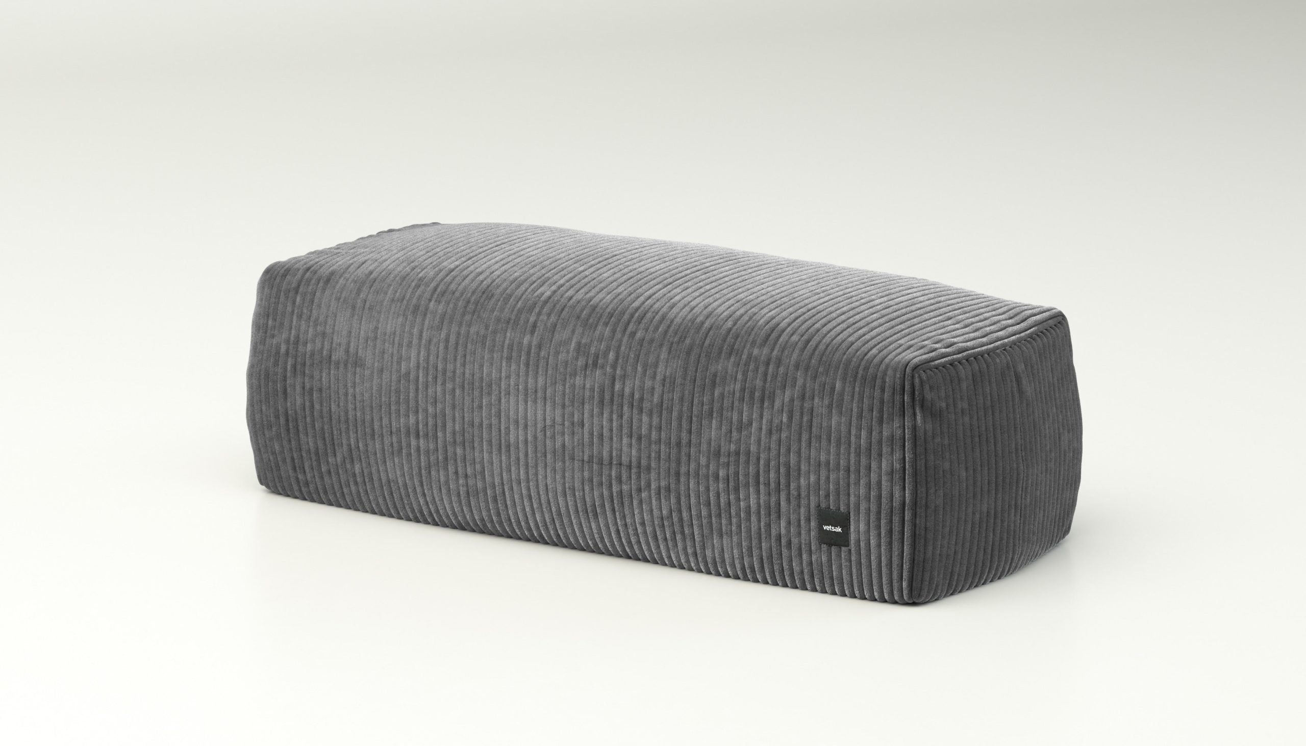 vetsak | Lounge Pillow - cord velour - dark grey
