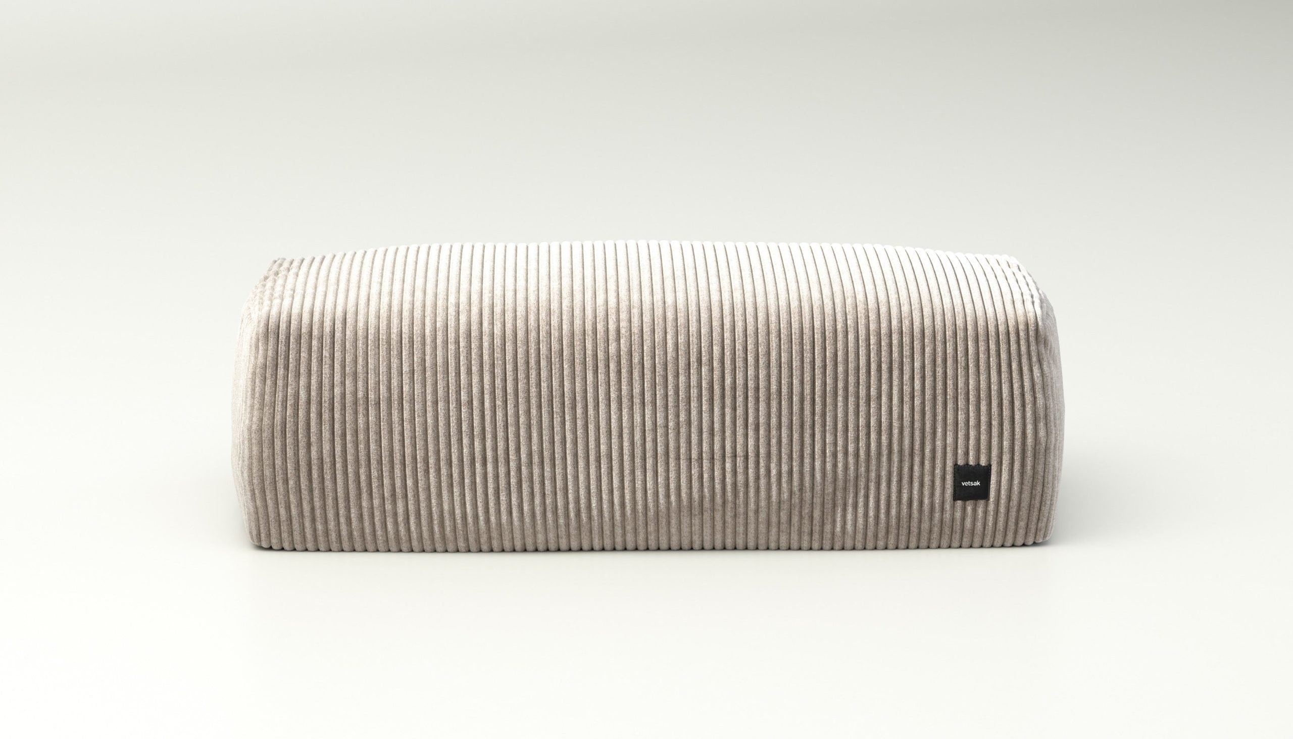 vetsak | Lounge Pillow - cord velour - platinum