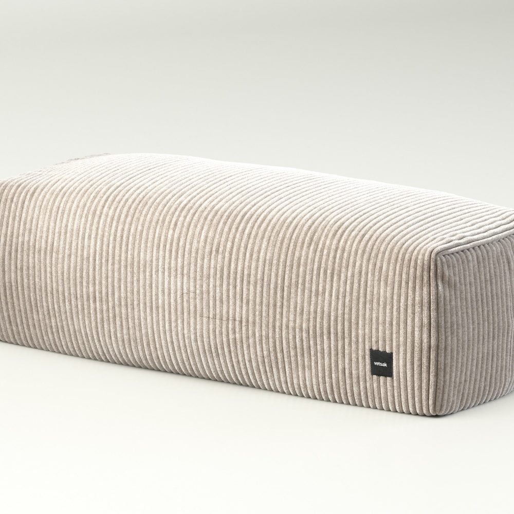 vetsak | Lounge Pillow - cord velour - platinum