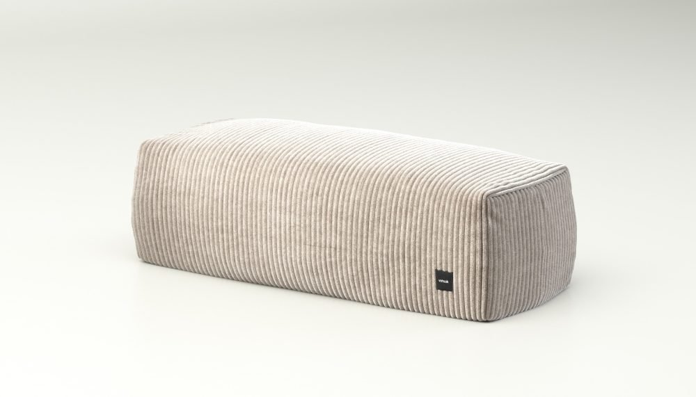 vetsak | Lounge Pillow - cord velour - platinum