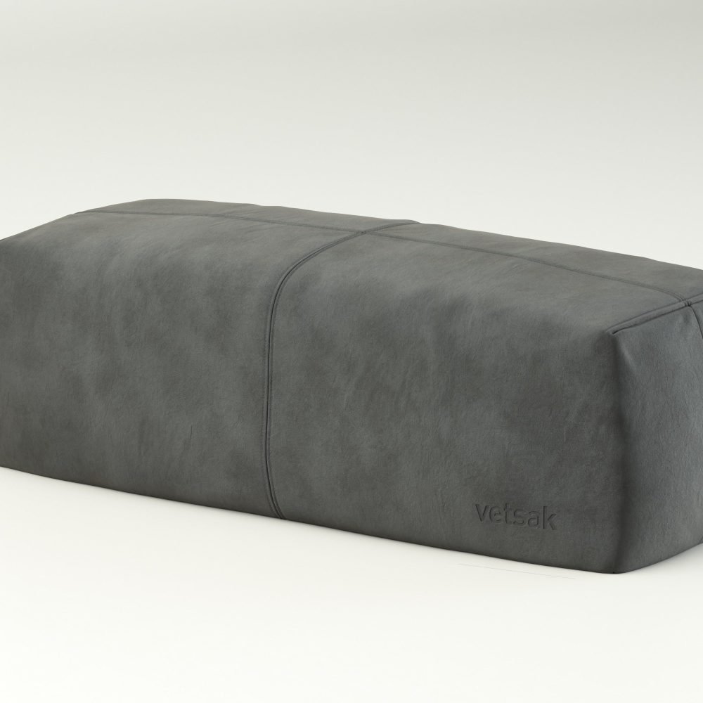 vetsak | Lounge Pillow - leather - dark grey