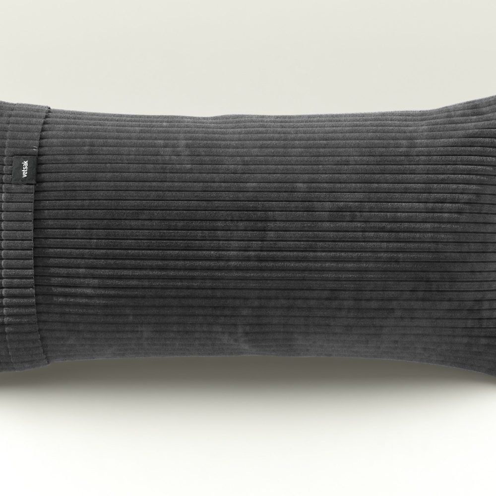 vetsak | Pillow - cord velour - dark grey