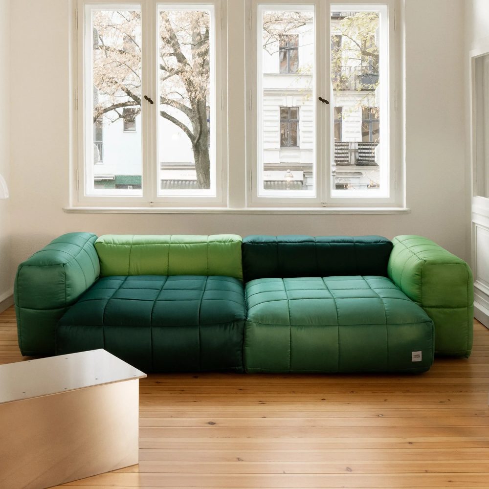 two module sofa - aspesi - moss - 272cm x 136cm