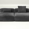 vetsak | Sofa Set 01 Large - cord velour - dark grey | Modular Sofa | 3.5 Seater