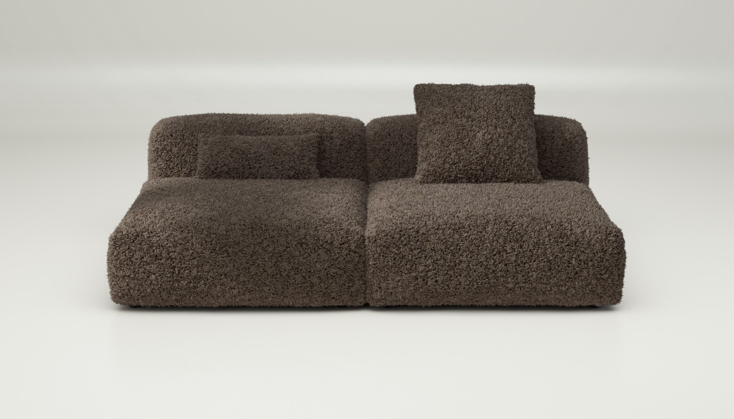 vetsak | Sofa Set 01 Large - doodle - cacao | Modular Sofa | 3.5 Seater