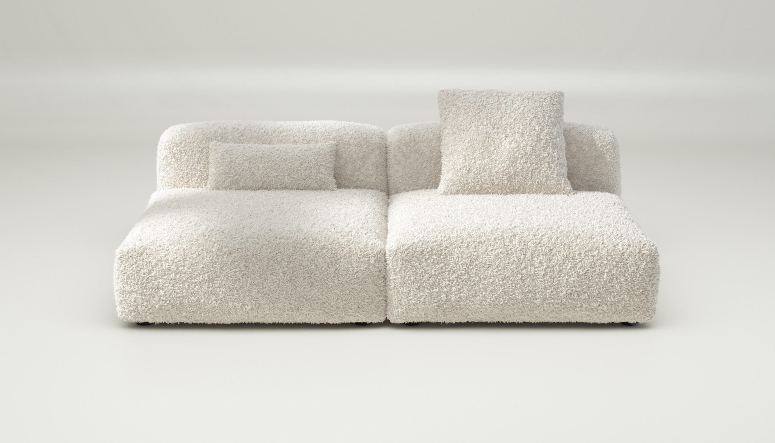 vetsak | Sofa Set 01 Large - doodle - creme | Modular Sofa | 3.5 Seater
