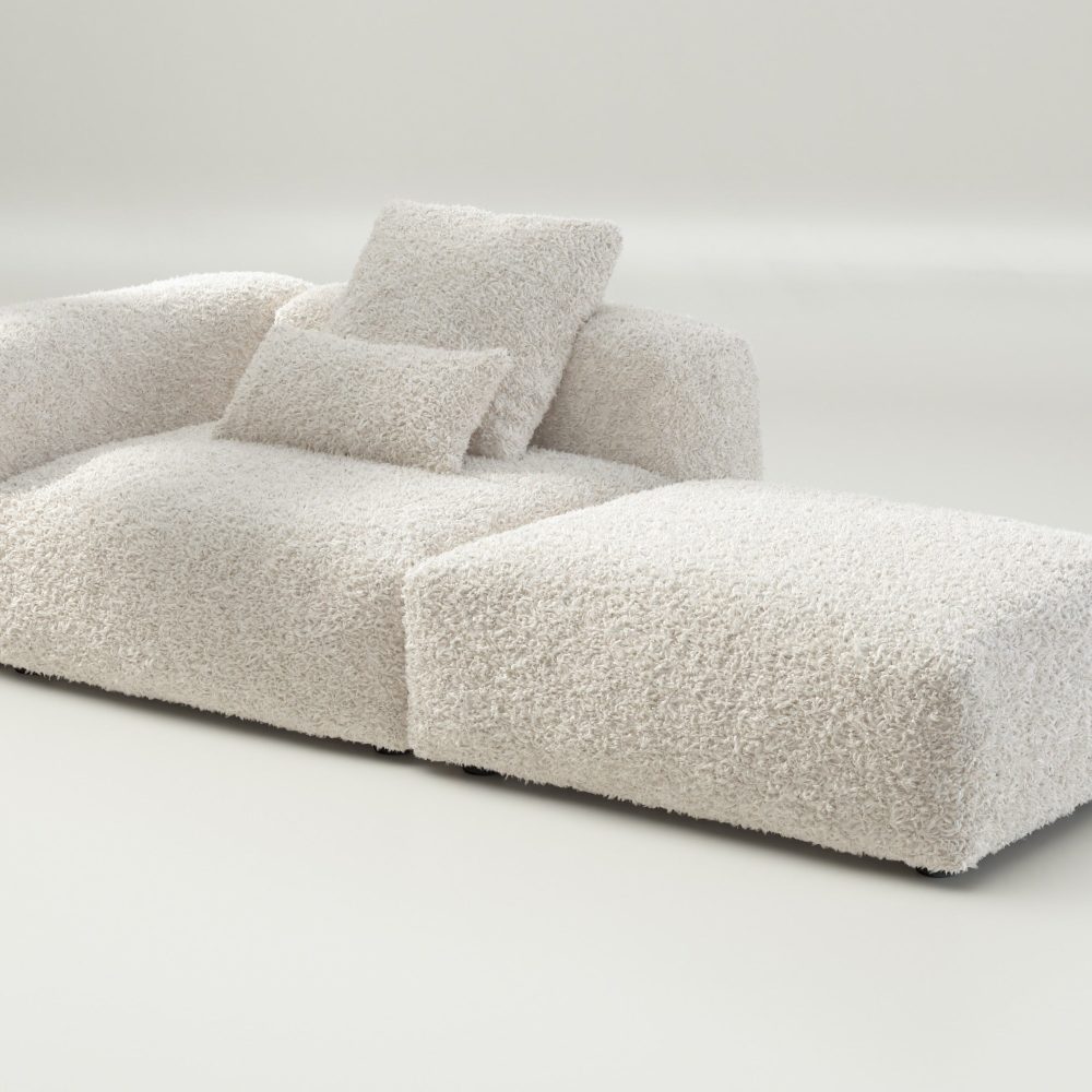 vetsak | Sofa Set 01 Large - doodle - creme | Modular Sofa | 3.5 Seater