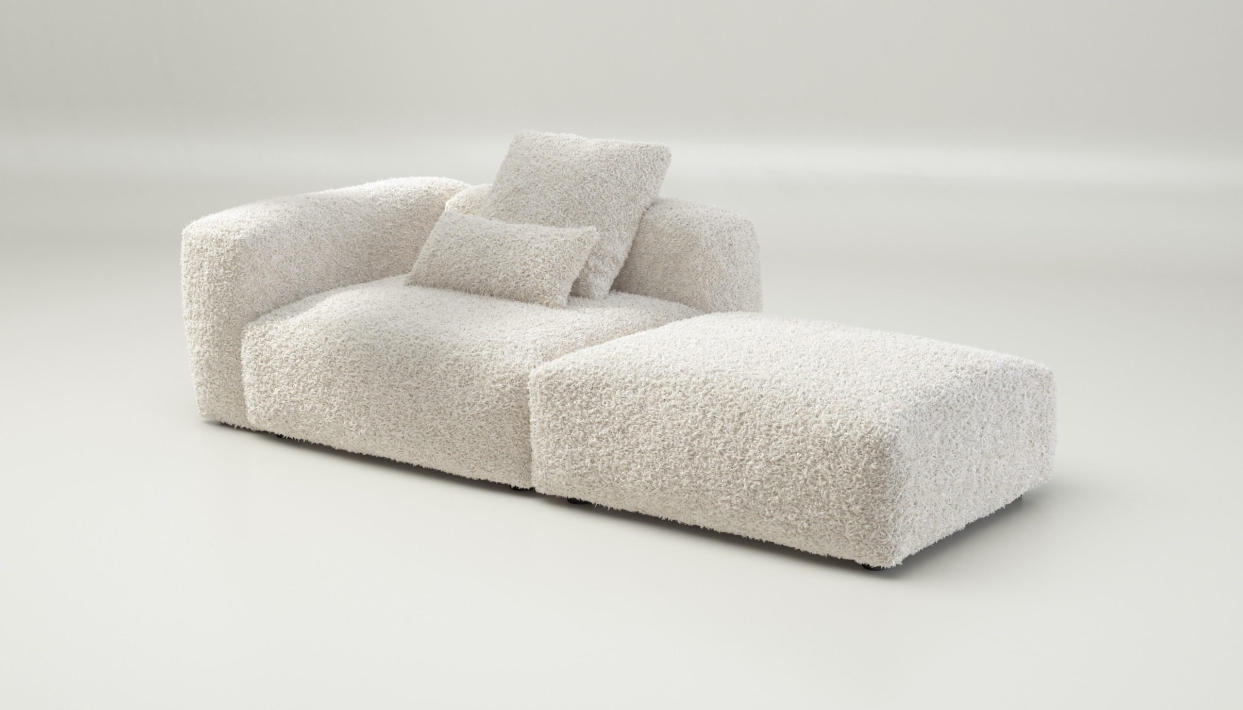 vetsak | Sofa Set 01 Large - doodle - creme | Modular Sofa | 3.5 Seater