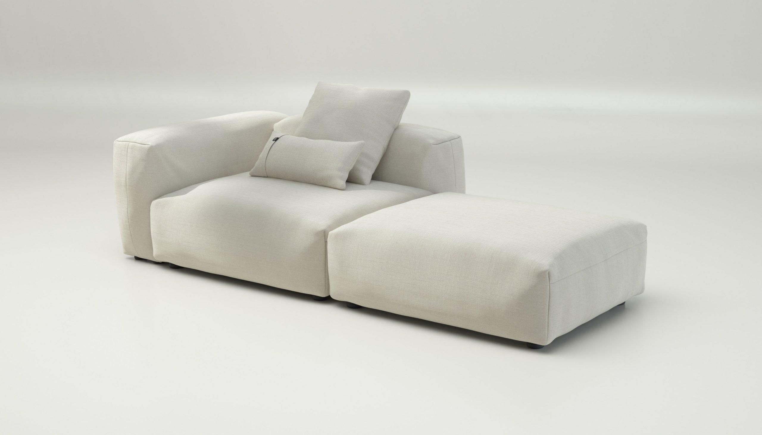 vetsak | Sofa Set 01 Large - pique - creme | Modular Sofa | 3.5 Seater