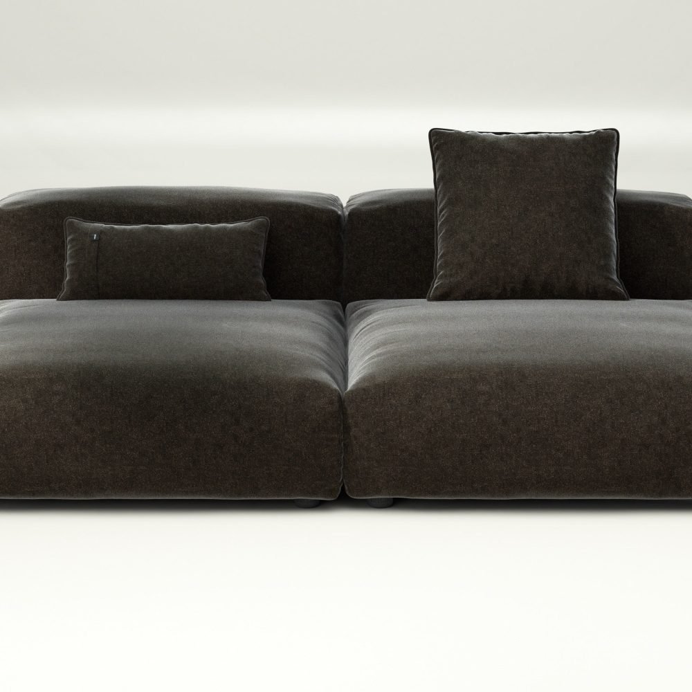 vetsak | Sofa Set 01 Large - suave - anthracite | Modular Sofa | 3.5 Seater