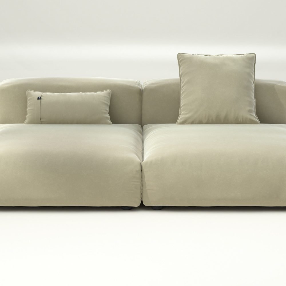 vetsak | Sofa Set 01 Large - suave - clay | Modular Sofa | 3.5 Seater