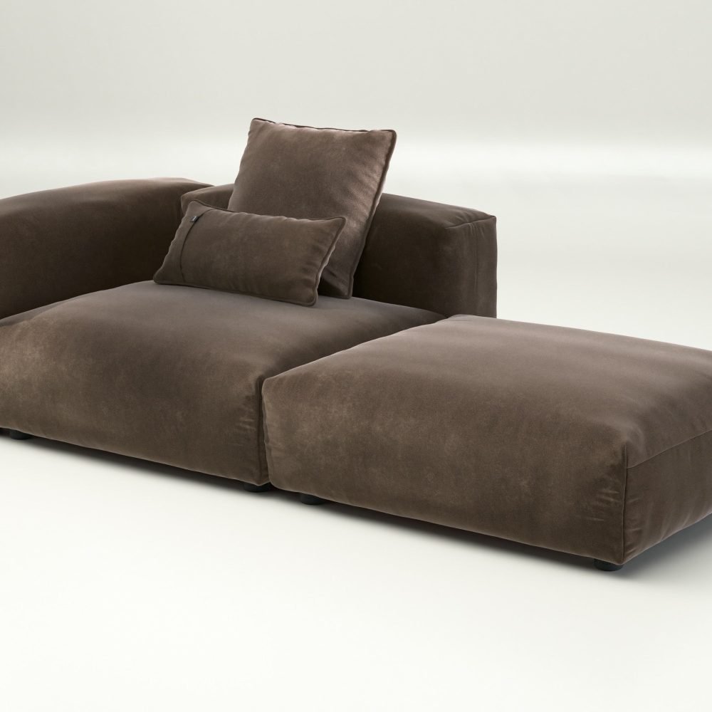 vetsak | Sofa Set 01 Large - suave - espresso | Modular Sofa | 3.5 Seater