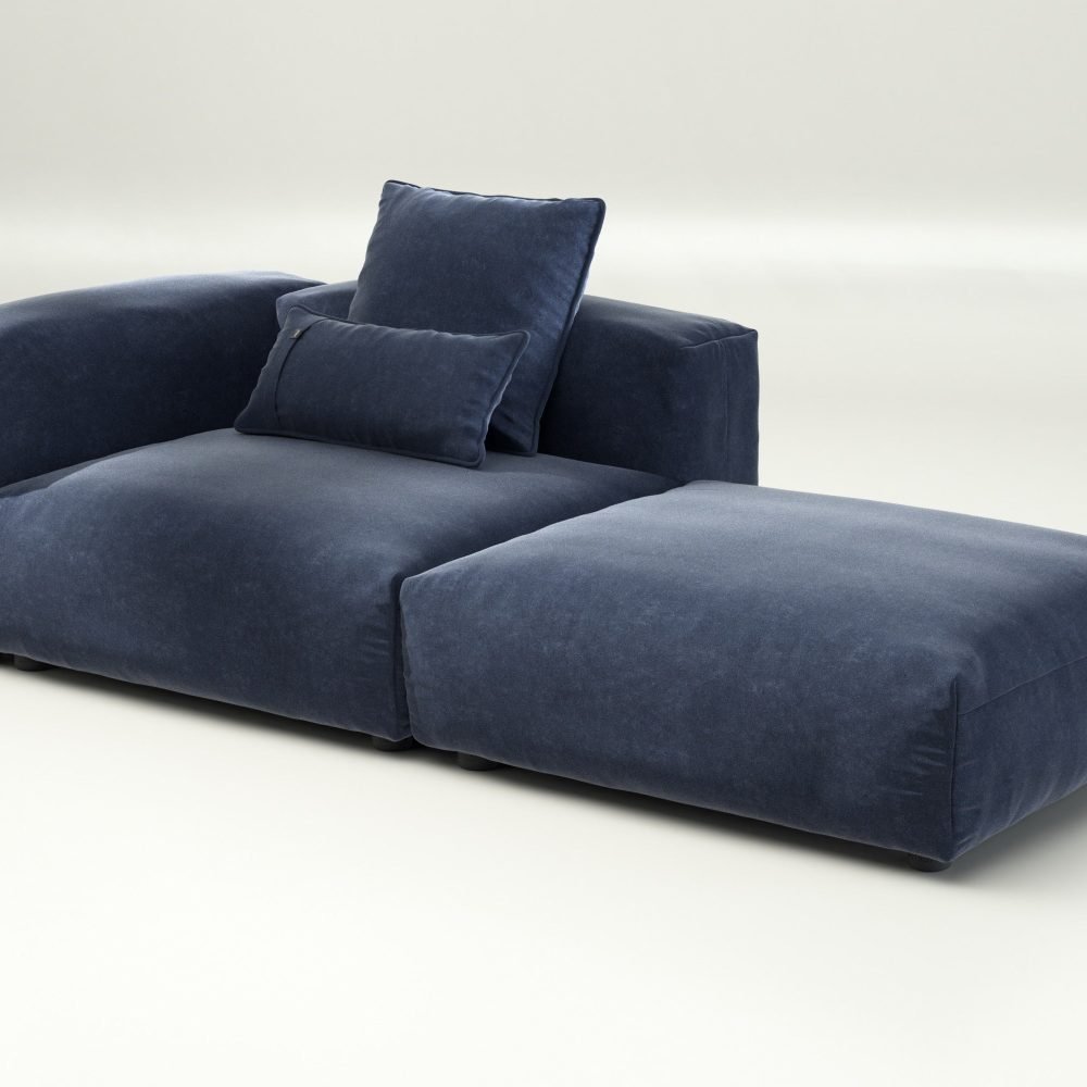vetsak | Sofa Set 01 Large - suave - navy | Modular Sofa | 3.5 Seater