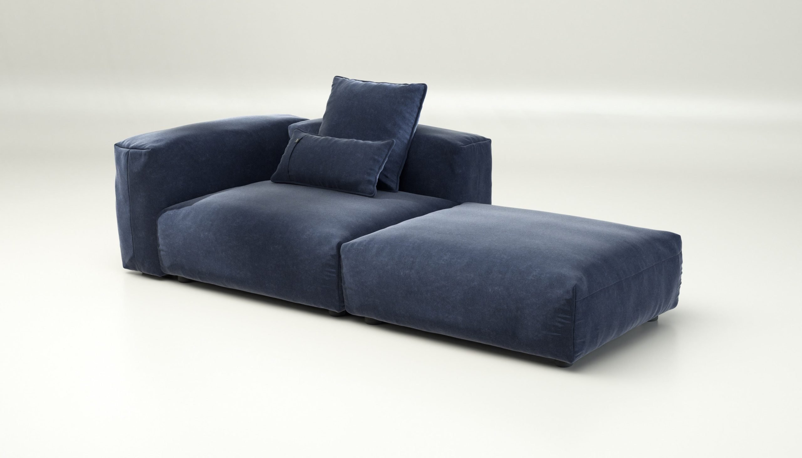 vetsak | Sofa Set 01 Large - suave - navy | Modular Sofa | 3.5 Seater