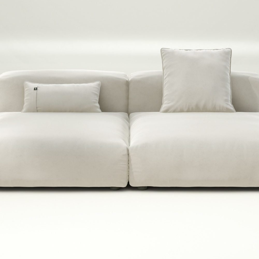 vetsak | Sofa Set 01 Large - suave - pearl | Modular Sofa | 3.5 Seater