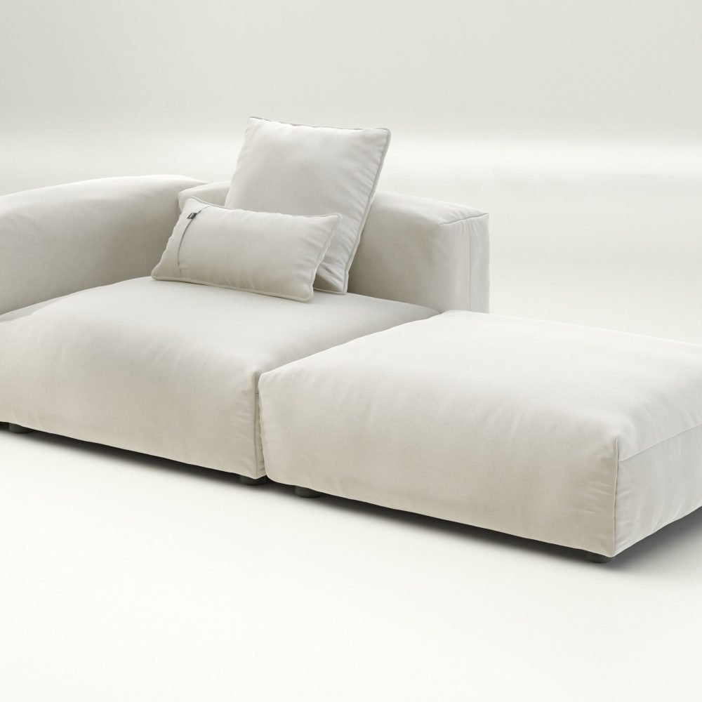 vetsak | Sofa Set 01 Large - suave - pearl | Modular Sofa | 3.5 Seater