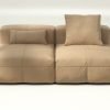 vetsak | Sofa Set 01 Medium - leather - beige | Modular Sofa | 2.5 Seater