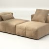 vetsak | Sofa Set 01 Medium - leather - beige | Modular Sofa | 2.5 Seater