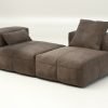 vetsak | Sofa Set 01 Medium - leather - cacao | Modular Sofa | 2.5 Seater