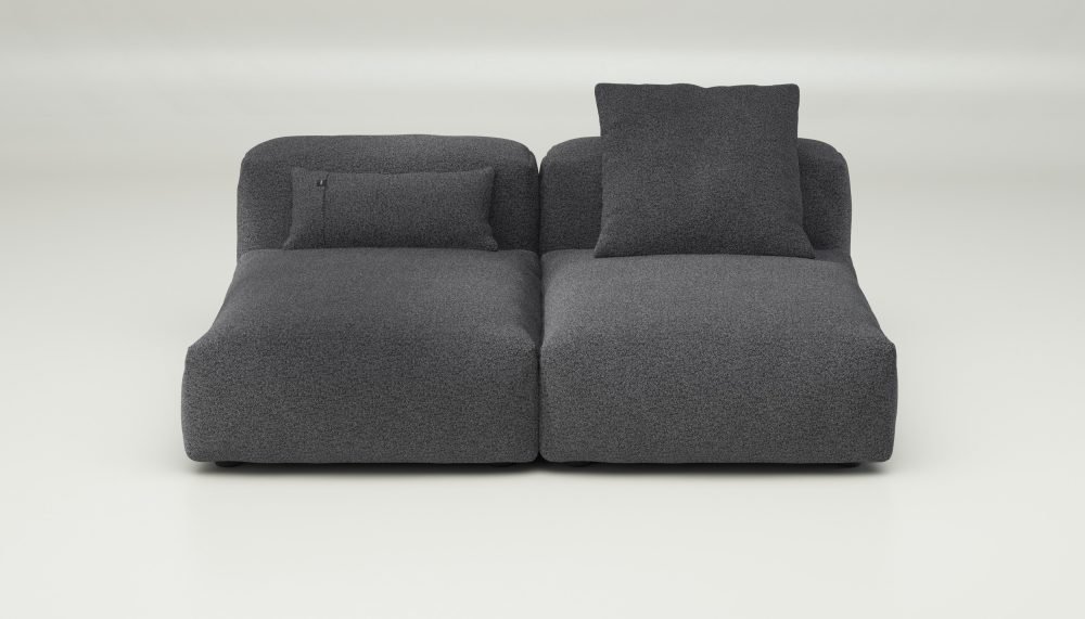 vetsak | Sofa Set 01 Medium - loop loop - anthracite | Modular Sofa | 2.5 Seater