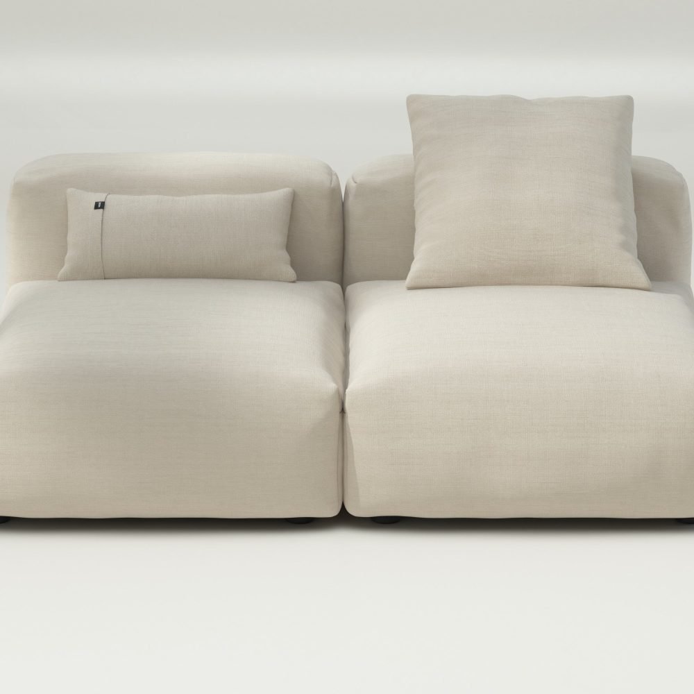 vetsak | Sofa Set 01 Medium - pique - beige | Modular Sofa | 2.5 Seater