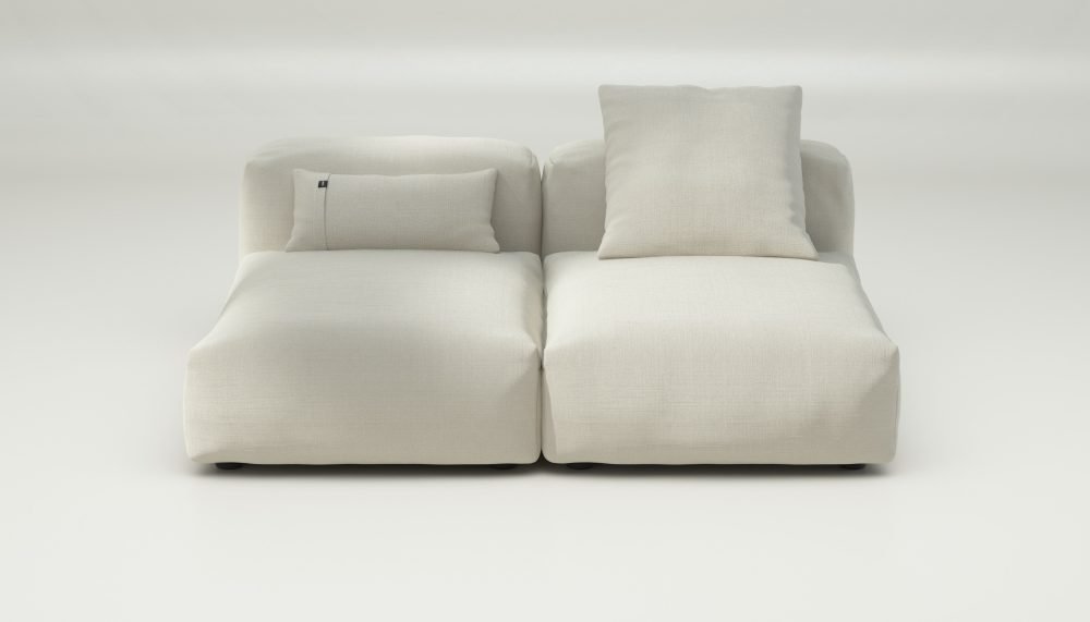 vetsak | Sofa Set 01 Medium - pique - creme | Modular Sofa | 2.5 Seater