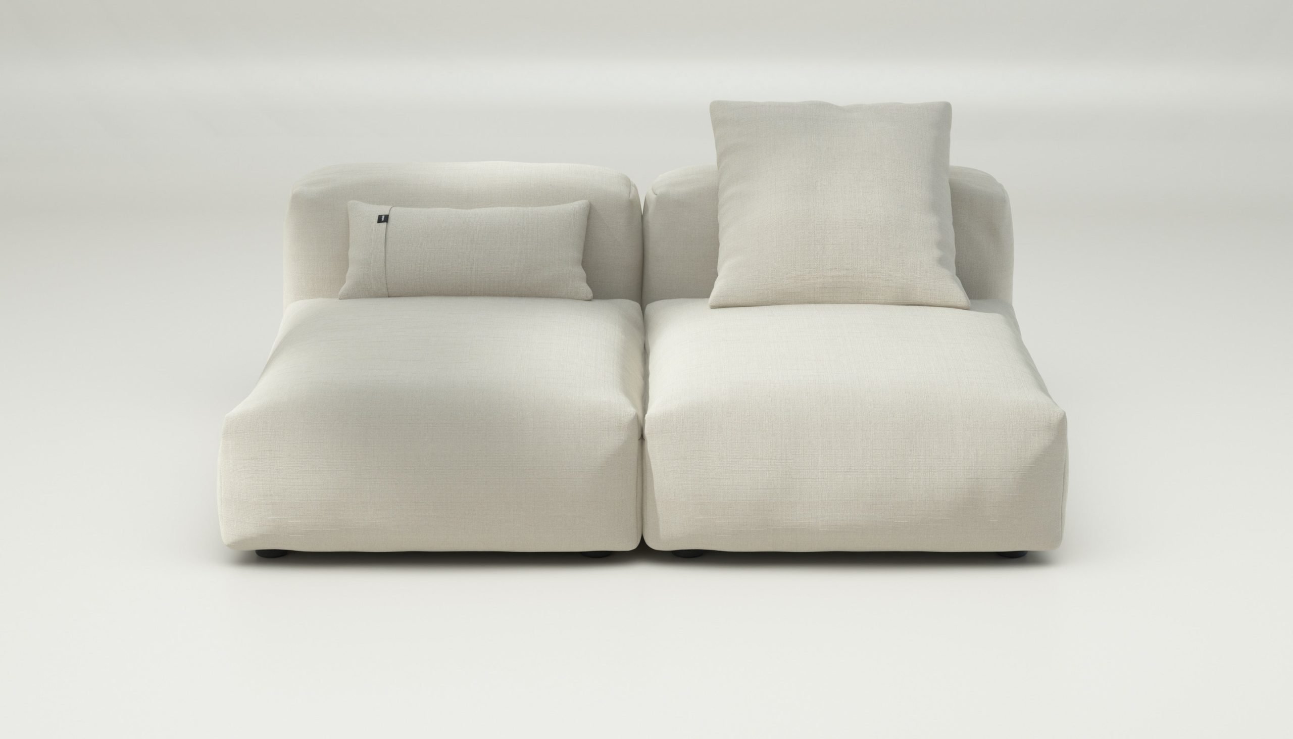 vetsak | Sofa Set 01 Medium - pique - creme | Modular Sofa | 2.5 Seater