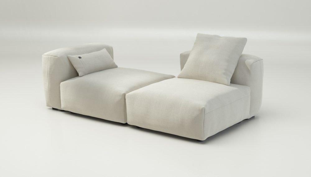 vetsak | Sofa Set 01 Medium - pique - creme | Modular Sofa | 2.5 Seater
