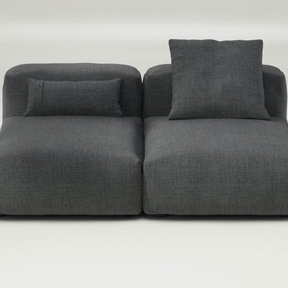 vetsak | Sofa Set 01 Medium - pique - dark grey | Modular Sofa | 2.5 Seater