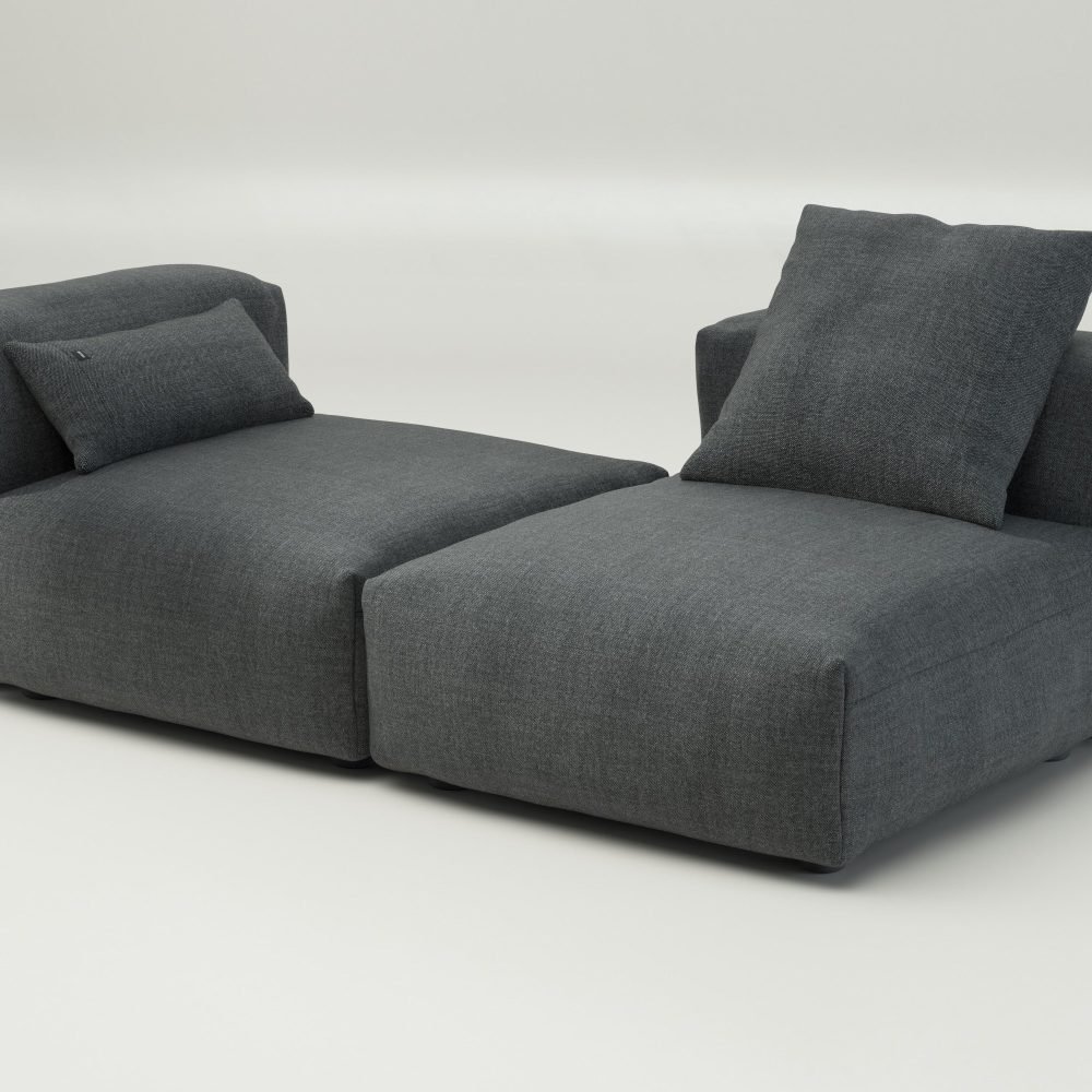 vetsak | Sofa Set 01 Medium - pique - dark grey | Modular Sofa | 2.5 Seater