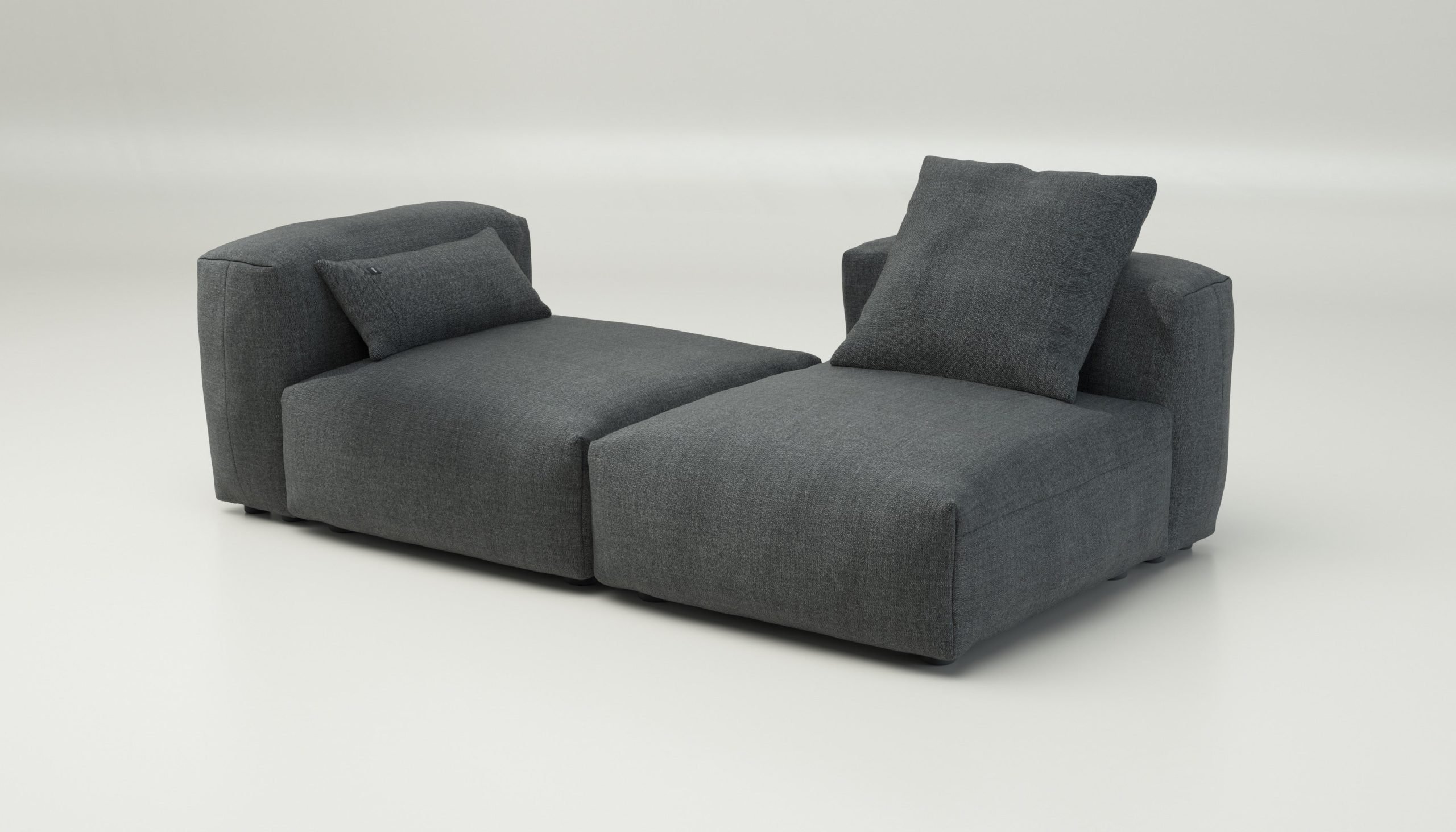 vetsak | Sofa Set 01 Medium - pique - dark grey | Modular Sofa | 2.5 Seater