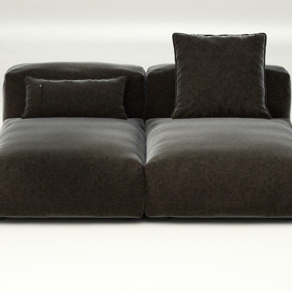 vetsak | Sofa Set 01 Medium - suave - anthracite | Modular Sofa | 2.5 Seater