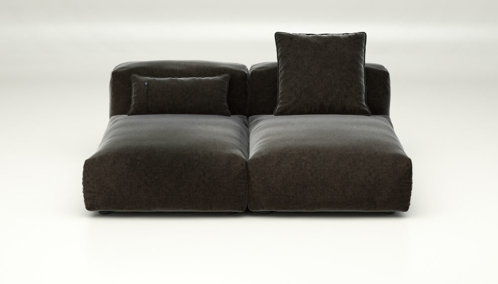 vetsak | Sofa Set 01 Medium - suave - anthracite | Modular Sofa | 2.5 Seater