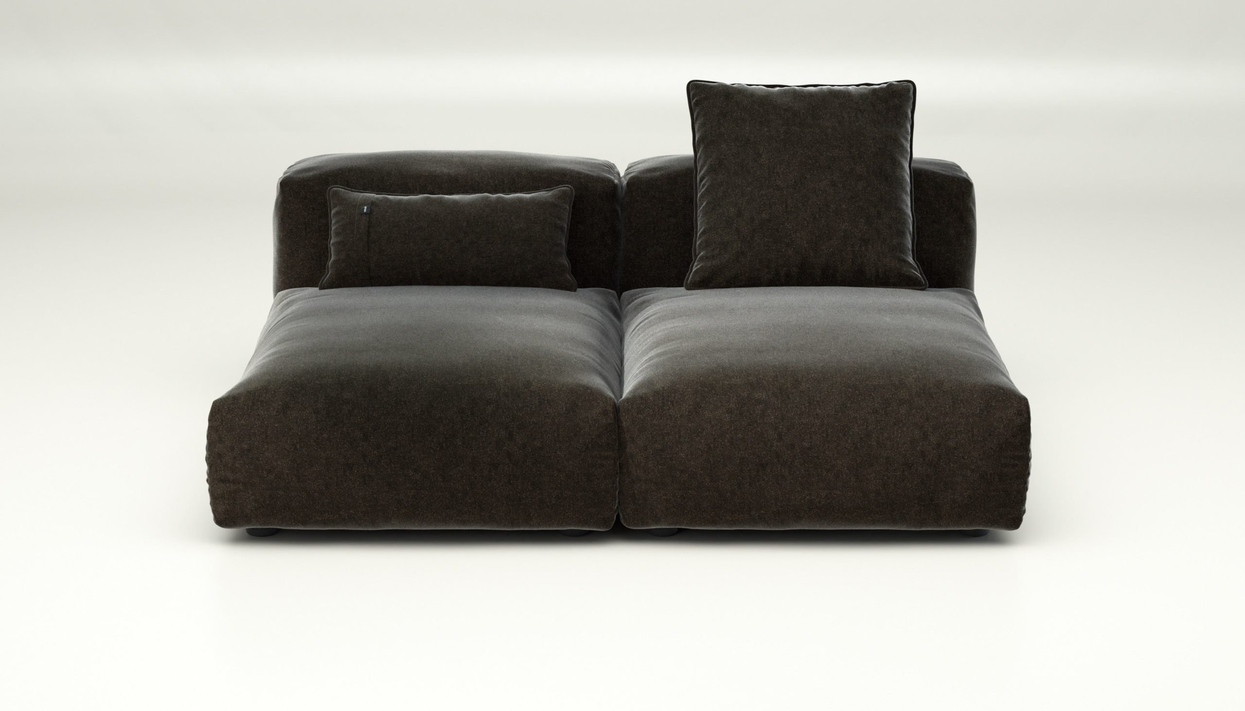 vetsak | Sofa Set 01 Medium - suave - anthracite | Modular Sofa | 2.5 Seater