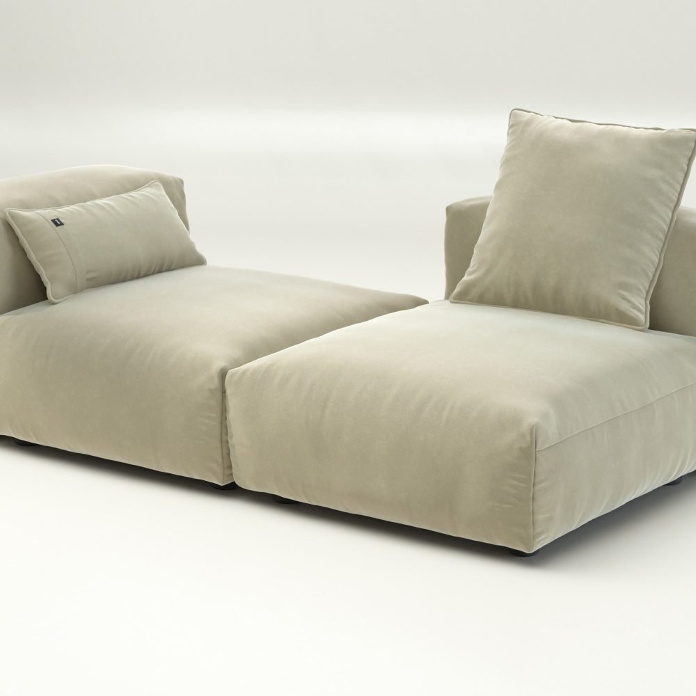 vetsak | Sofa Set 01 Medium - suave - clay | Modular Sofa | 2.5 Seater