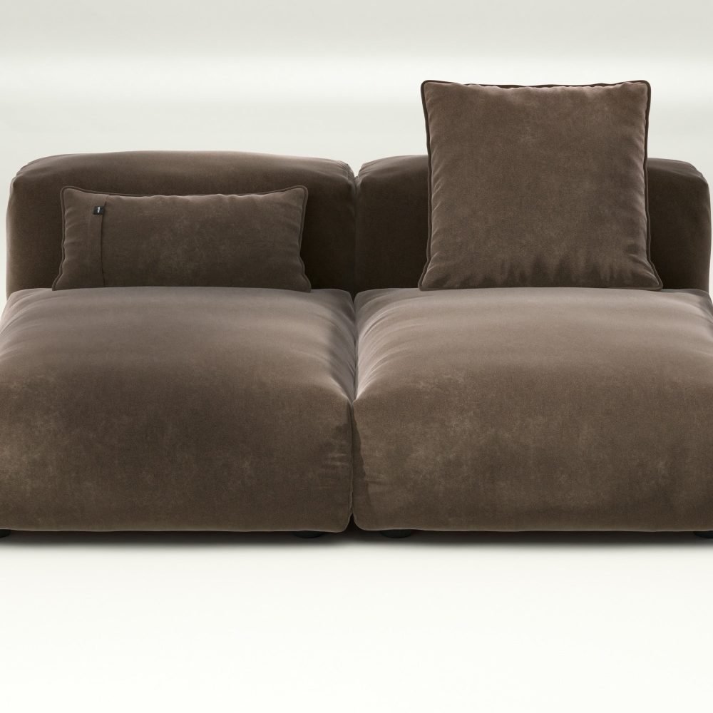 vetsak | Sofa Set 01 Medium - suave - espresso | Modular Sofa | 2.5 Seater