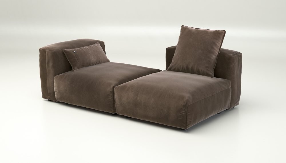 vetsak | Sofa Set 01 Medium - suave - espresso | Modular Sofa | 2.5 Seater