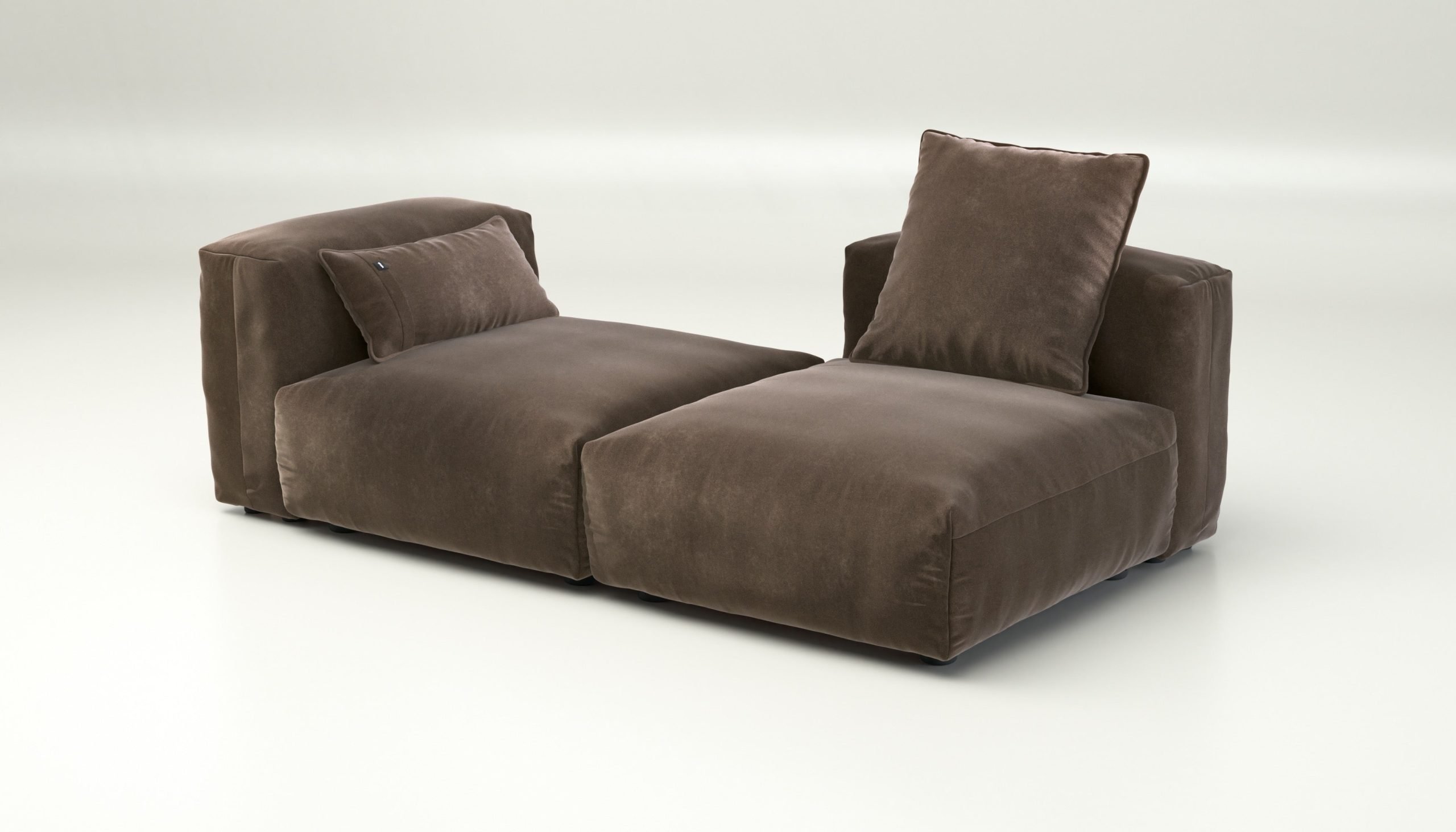 vetsak | Sofa Set 01 Medium - suave - espresso | Modular Sofa | 2.5 Seater