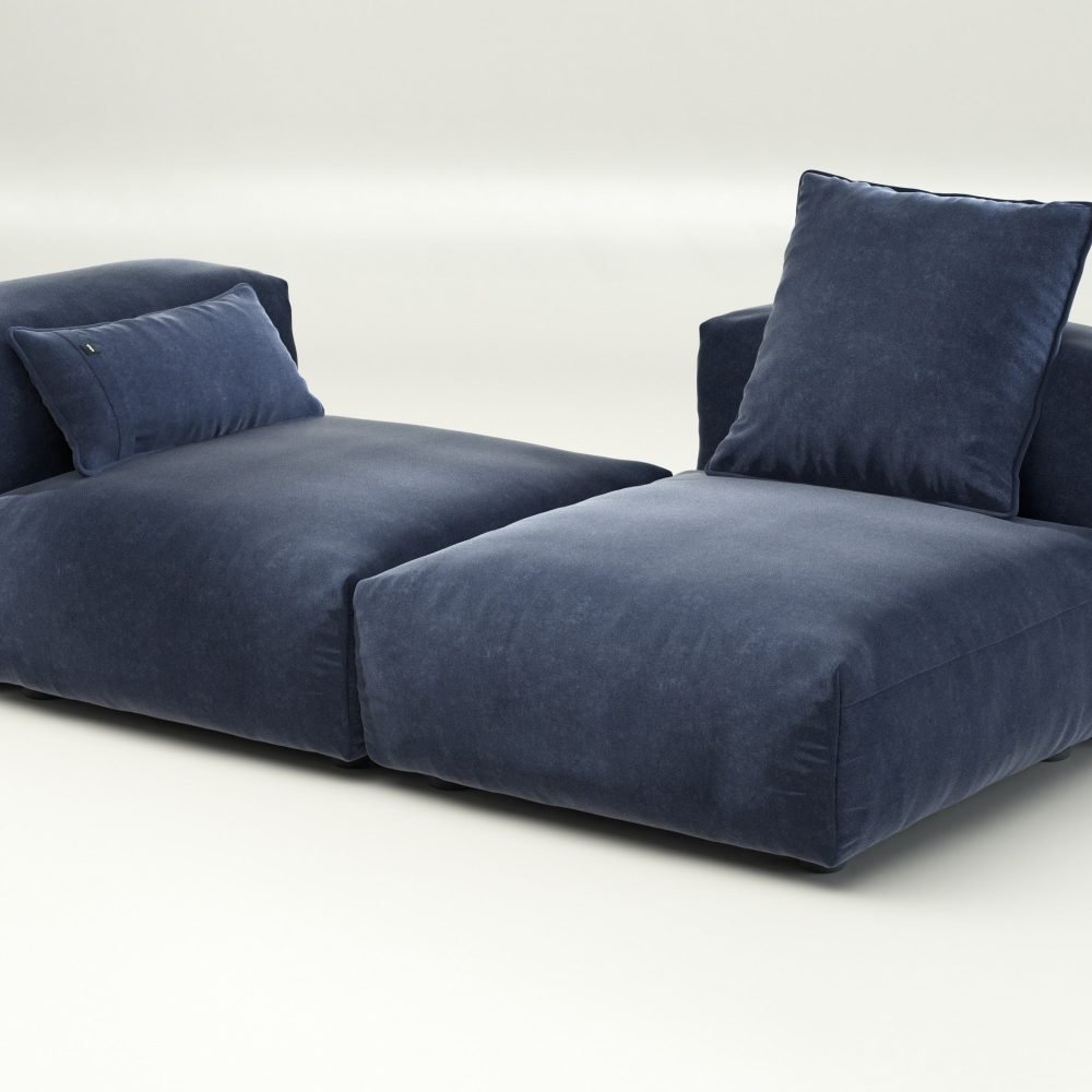vetsak | Sofa Set 01 Medium - suave - navy | Modular Sofa | 2.5 Seater