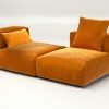 vetsak | Sofa Set 01 Medium - suave - orange blaze | Modular Sofa | 2.5 Seater